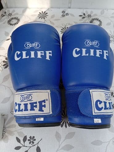 kik boks: CLIFF boks əlcəkləri – mavi rəng - Brend: CLIFF - Rəng: mavi, ağ — 1