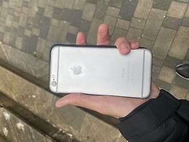 iphone 5 ekran: IPhone 6, Gümüşü, Qırıq — 1