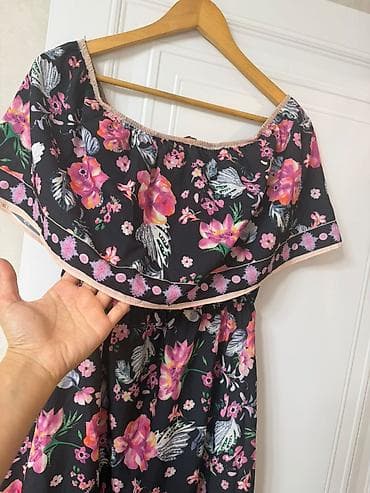 hw8 max: Uzun çiçəkli yay donu - Stil: Bohem/romantik uzun maxi don - Rəng və — 3