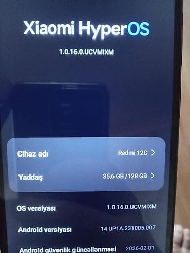 philips xenium 9@9q: Redmi 12C, 128 GB, rəng - Qara, Sensor, Barmaq izi, İki sim kartlı — 3