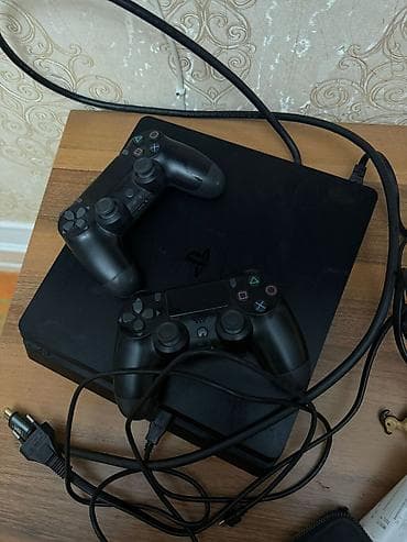 playstation satış: PlayStation 4 Slim komplekti - Konsol: Sony PlayStation 4 Slim (qara — 9