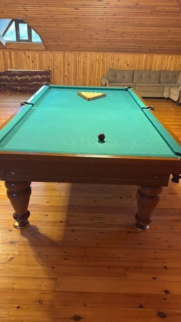 дом с бассейном: Bilyard masası – klassik dizayn - Ölçü: böyük ölçülü peşəkar masa — 5