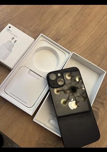 IPhone 13, 128 GB, Midnight, Zəmanət, Simsiz şarj, Face ID