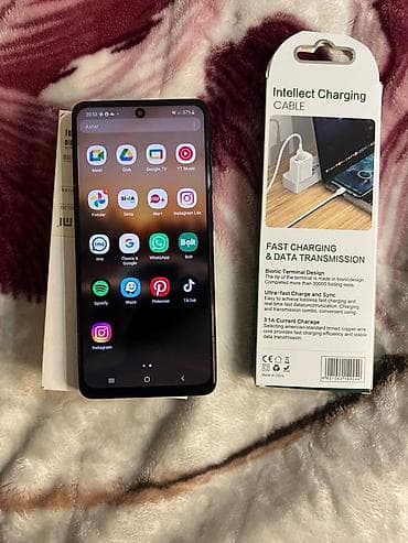 telefonların satisi: Samsung Galaxy A51, 64 GB, rəng - Qara, Barmaq izi — 2