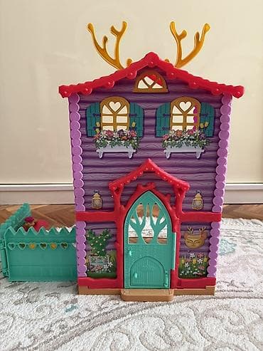 usaq metbex oyuncaq: Uşaq üçün oyuncaq ev – iki mərtəbəli, meşə nağılı üslubunda rəngarəng — 2