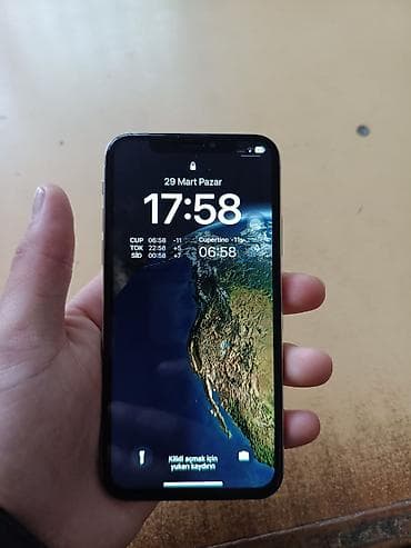iphone 16 pro max satilir: IPhone X, Gümüşü, Face ID — 4