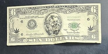Satirik kolleksiya əşyası – “SEX DOLLARS” 6-lıq parodiya əskinas - Ön — 1