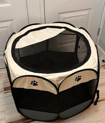 собака цена: 🇦🇿 🐾 Pişik və it üçün rahat çadır 📏 Ölçü: 91×91×58 sm 🌬️ Havadar tor — 2