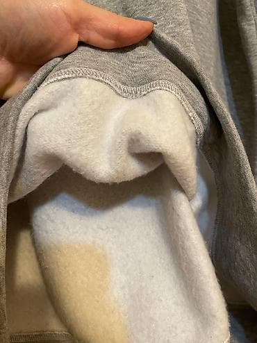Sweatshirt 1,2 defe geynilib.L razmerdi yeni kimidir. Ici qalinisti — 3