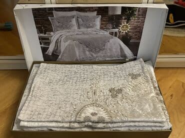 постельное белье люби: Новый цвет - Бежевый Покрывало — 3