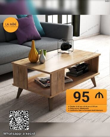 LA Mini – lakonik və minimal dizaynlı qəhvə masası - Ölçülər
