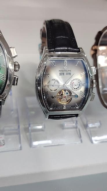 gun eynəyi: Patek Philippe tərzində kişi qol saatı - Korpus: parlaq metal — 2
