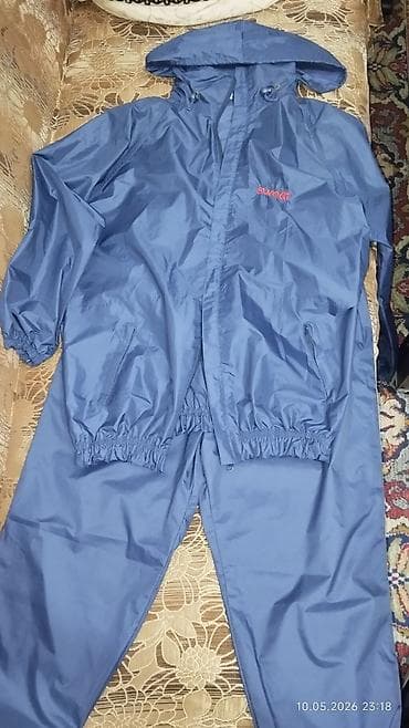 des geyimler: Südlü-mavi rəngdə yağmurluq dəsti (jaket + şalvar) arıqlamaq üçün — 2