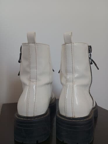 ağ rezin çəkmələr: Ölçü: 40, rəng - Ağ, İşlənmiş — 6