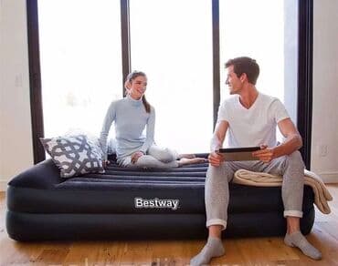 tək nəfərlik matras: Hava doseyi teze mallar 203x152 sm en uzunu 46sm hundurluyu Nasos — 3