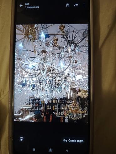 Çılçıraq, 10 və daha çox lampa, Xrustal