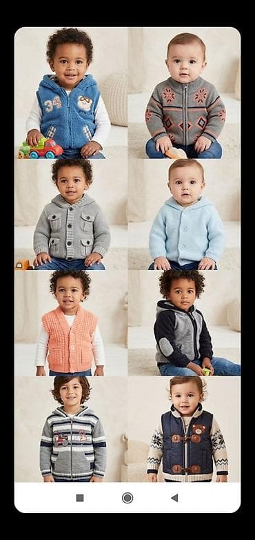 Uşaq sviter və jilet modelləri Məhsul təsviri: - Körpə və uşaqlar