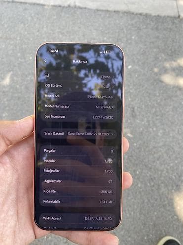 apple ipod touch: IPhone 17 Pro Max, 256 GB, Narıncı — 8