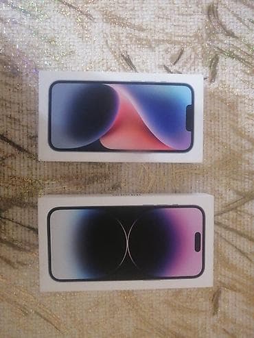İphone qutulari 14 blue 128 25.manat 14 pro max Deep Purple 256,gb