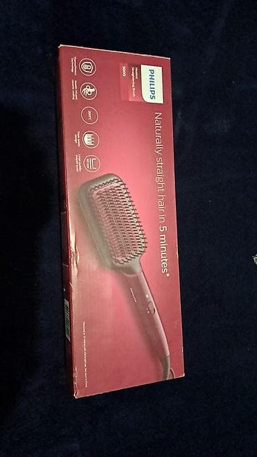 Бытовая техника: Philips Heated Straightening Brush 5000 – saç düzləşdirən termik daraq — 1