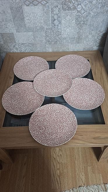 Nahar dəsti, rəng - Qırmızı, Keramika