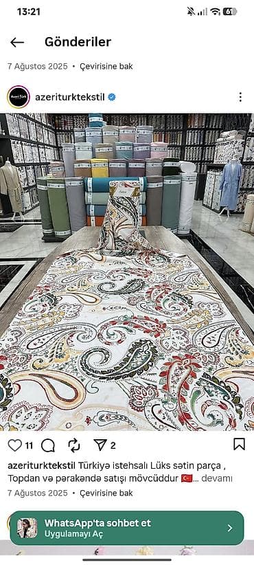 🔹 Tikiş xidməti təklif olunur 🔹 Tikiş sahəsində peşəkar xidmət