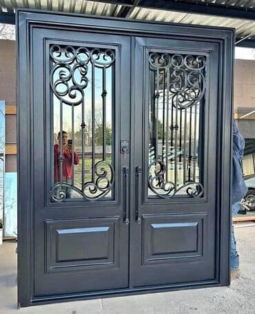 hasar ustu jaluz: Металл Дворовые ворота, Распашные — 1
