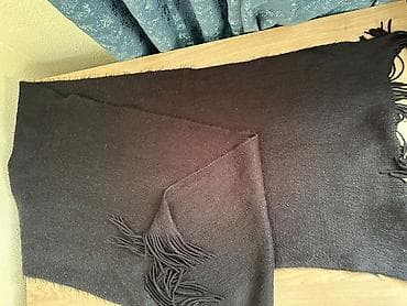 mini yupqa: Tünd qəhvəyi rəngdə, toxuması yumşaq şal/şarf. penti.yeni - Material — 3