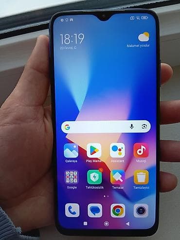 macbook ikinci el: Redmi 9T, 128 GB, rəng - Göy, Barmaq izi — 4