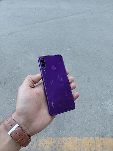 Huawei Y6p, 64 GB, rəng - Bənövşəyi, Düyməli, Sensor, Barmaq izi