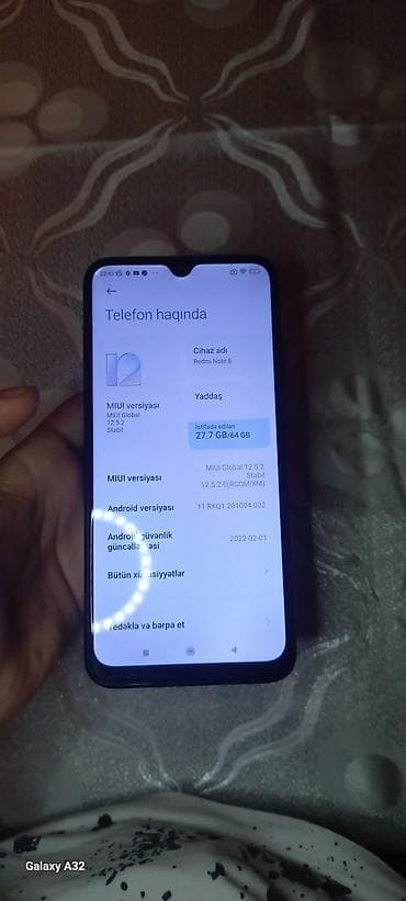 Xiaomi 64 GB, rəng - Qara, 
 Barmaq izi — 1