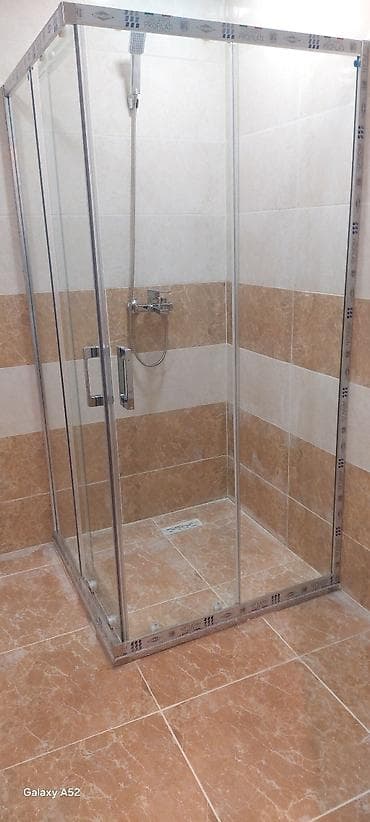 plitələr: Hamam-tualet üçün komplekt: - Künc tipli şüşə duş kabinası: sürüşkən — 4