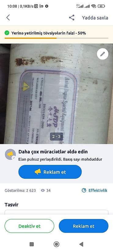 2107 ehtiyyat hisseleri: Məhsul: CNG (Sıxılmış Təbii Qaz) balonları – EURO E1 seriyası Texniki — 3