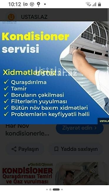 qazon setkalar: Təmir, Split kondisionerlər, Quraşdırılma — 1