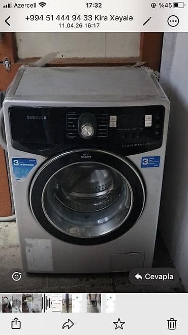 samsung was end: Samsung paltaryuyan maşın – ön yükləməli, Eco Bubble texnologiyalı — 1