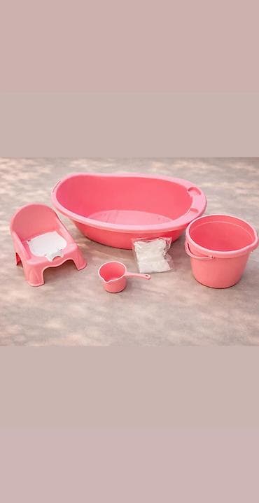 5 Parçalı Körpə Çimmə Dəsti – Yeni 👶 Körpənizin gündəlik qulluğu üçün
