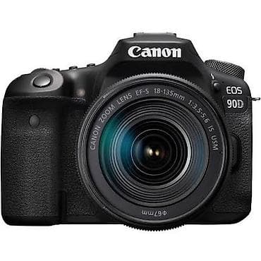 Foto və videokameralar: Canon EOS 90D + EF-S 18-135mm f/3.5-5.6 IS USM - 32.5 MP APS-C CMOS — 1