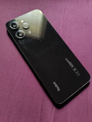 redmi 12 kabroları: Redmi 12, 128 ГБ, цвет - Черный, Сенсорный, Отпечаток пальца, Две SIM карты — 2