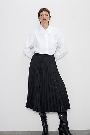 qaqa geyimi: Midi Ətək, Zara, Yun, S — 3