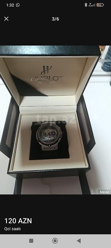 up saatlari: Qol saatı, Hublot, rəng - Qara — 1