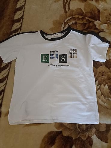 2021 şalvar modelleri: Futbolka, Standart, rəng - Ağ — 2