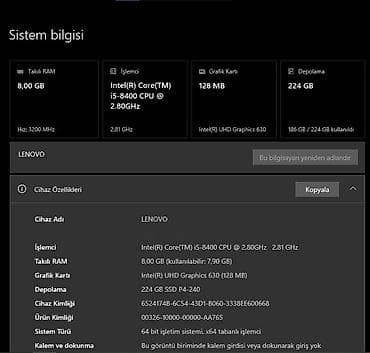 Masaüstü kompüterlər və iş stansiyaları: Lenovo IdeaCentre masaüstü komputer (model: ideacentre 510S-07ICB) — 4