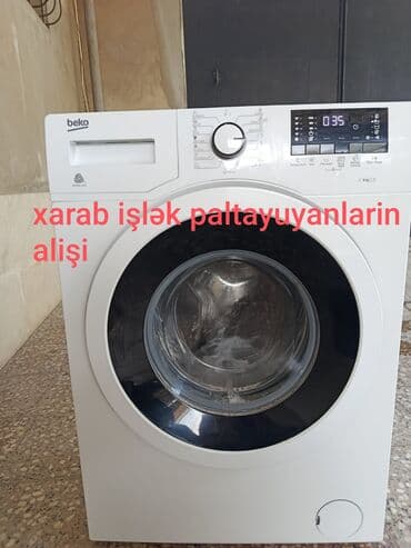 xarab paltaryuyan: Paltaryuyan maşın Beko, 7 kq, Avtomat, Qurutmasız, Kredit yoxdur — 1
