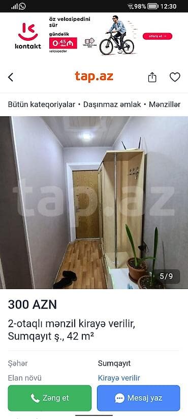 Kirayə mənzillər: Bəy Otağ yoldaşı axdarılır — 7