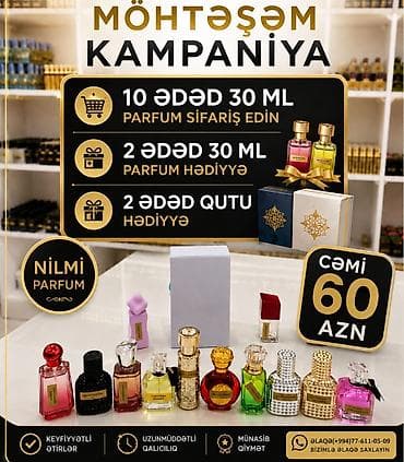 Möhtəşəm kampaniya – Nilmi Parfum - 10 ədəd 30 ml parfum sifariş edin — 1
