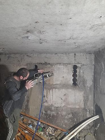 Beton kesen deşen senarizle şovarezle karotla deliyin açılmasıtros