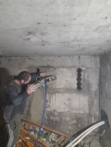 Plitə işləri: Beton kesimi beton deşimi betonlarin küsilçesi deşilmesi dağdılması — 15