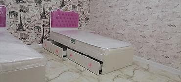 qiz yataqlari: Qız üçün, Yeni, Çarpayı, Bazasız, Matras ilə, Siyirməli — 2