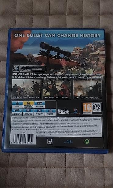 sniper: Sniper Elite 4 (PS4) disk ela veziyyetdedir cizigi yoxdur, qutusu ela — 2