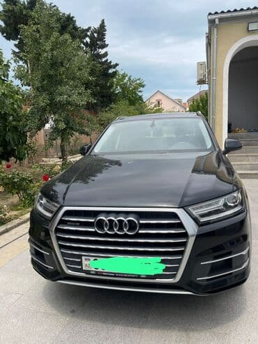 Скупка авто: Audi Q7 – qara rəng, S-line xarici paketli premium SUV. Texniki və — 1